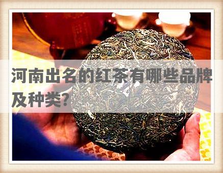 河南出名的红茶有哪些品牌及种类？