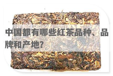 中国都有哪些红茶品种、品牌和产地？