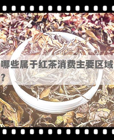 哪些属于红茶消费主要区域?