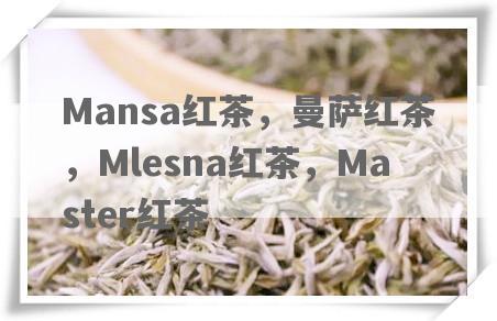 Mansa红茶，曼萨红茶，Mlesna红茶，Master红茶