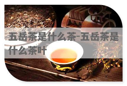 五岳茶是什么茶-五岳茶是什么茶叶