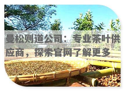 曼松则道公司：专业茶叶供应商，探索官网了解更多