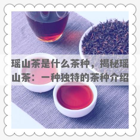 瑶山茶是什么茶种，揭秘瑶山茶：一种独特的茶种介绍