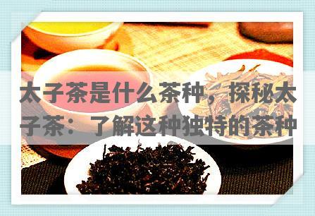 太子茶是什么茶种，探秘太子茶：了解这种独特的茶种