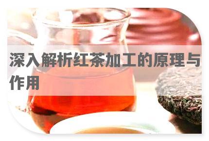 深入解析红茶加工的原理与作用