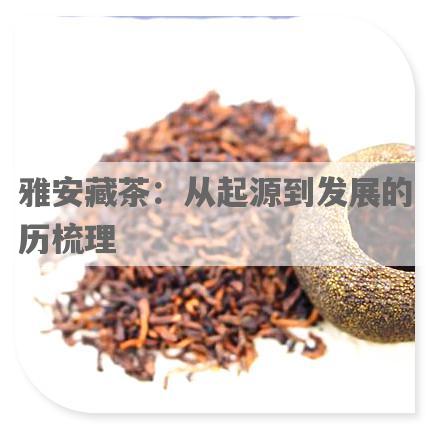 雅安藏茶：从起源到发展的历梳理