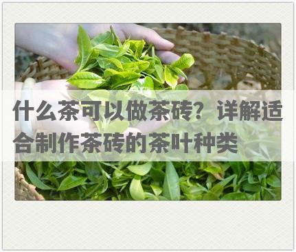 什么茶可以做茶砖？详解适合制作茶砖的茶叶种类